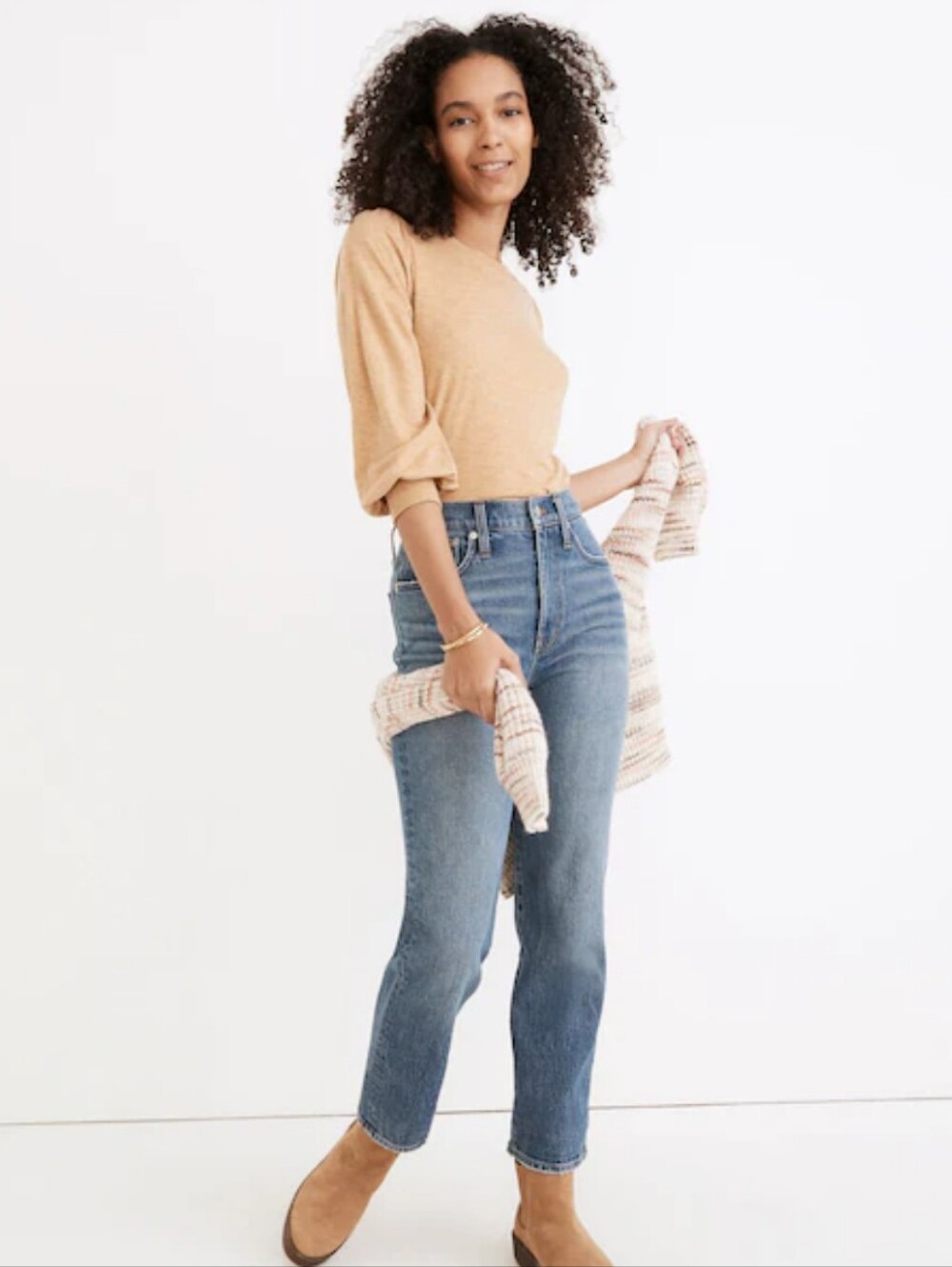 Madewell The Perfect Vintage Jean High Rise Tapered Crop Lyocell Denim 27
